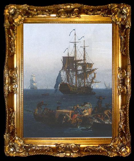 framed  Claude-joseph Vernet Vernet-bandol-detail, ta009-2